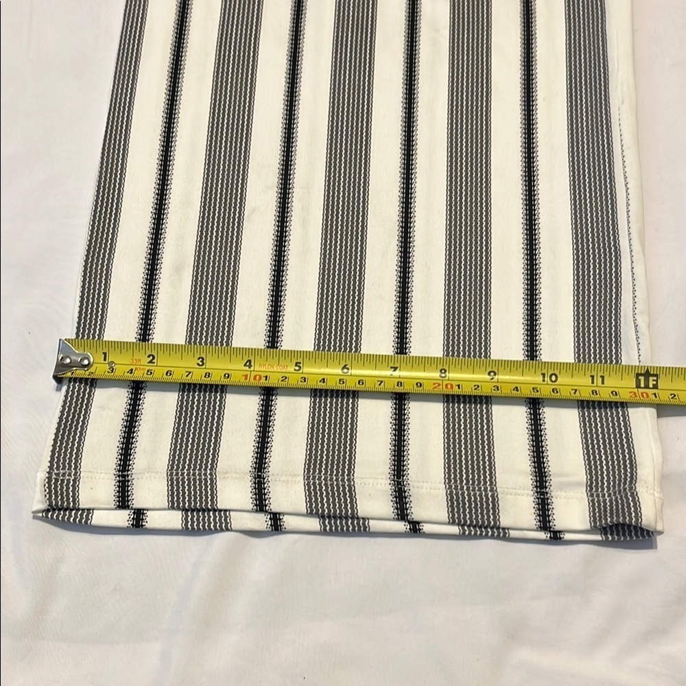 Black and White Striped Palazzo Jumpsuit - Picture 12 of 12